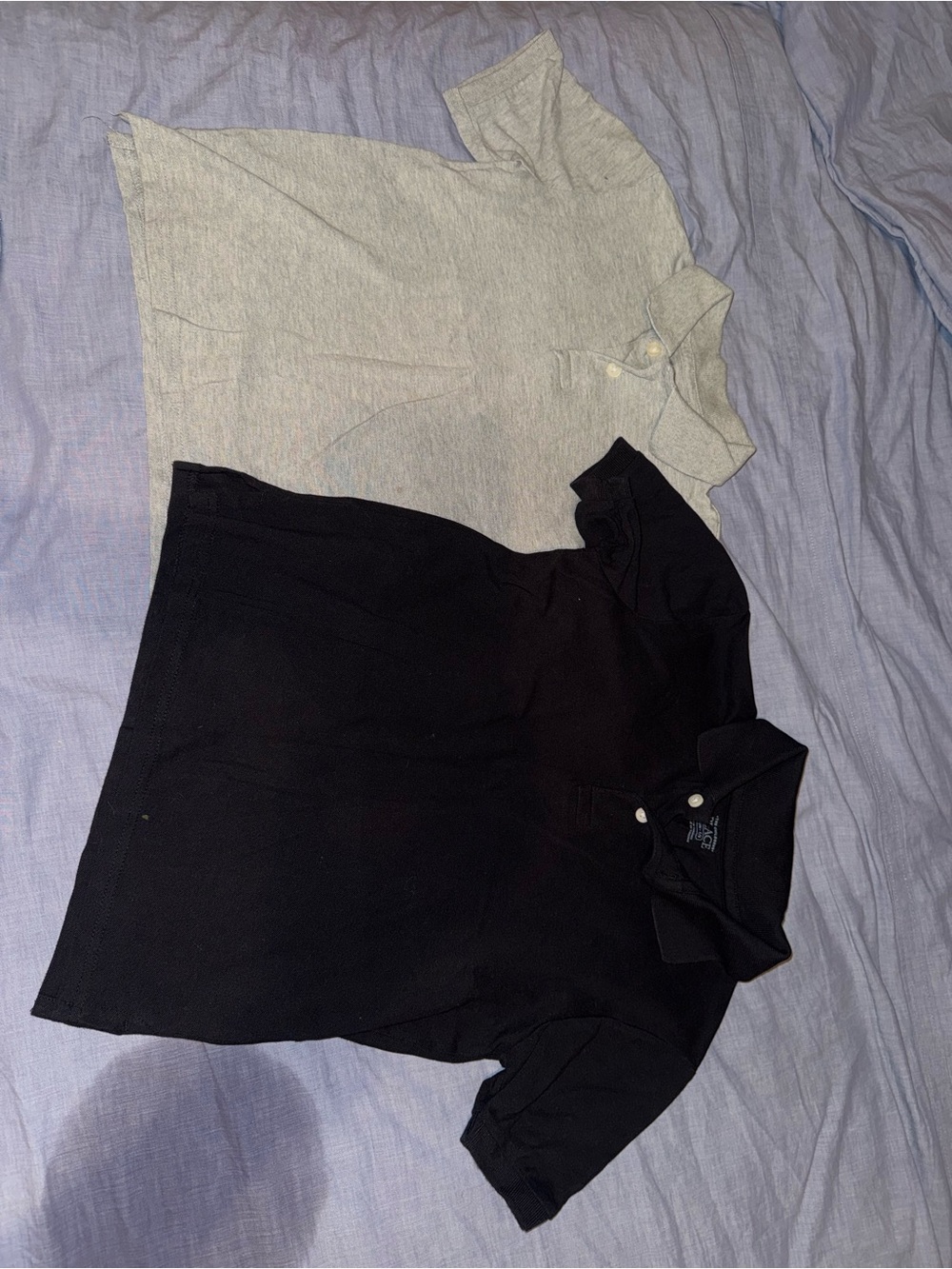 The Children's Place Kids Polo Pack - Black & Light Gray